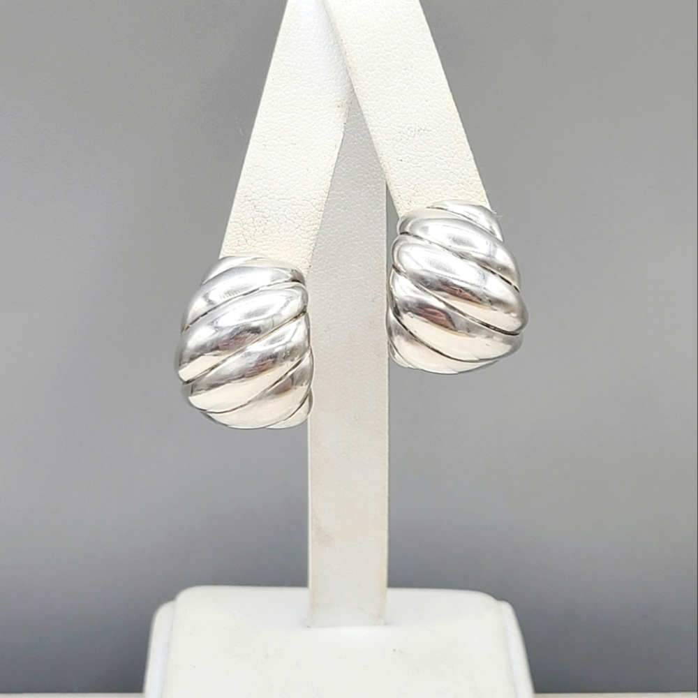 David Yurman Hampton Sculpted Cable Earrings